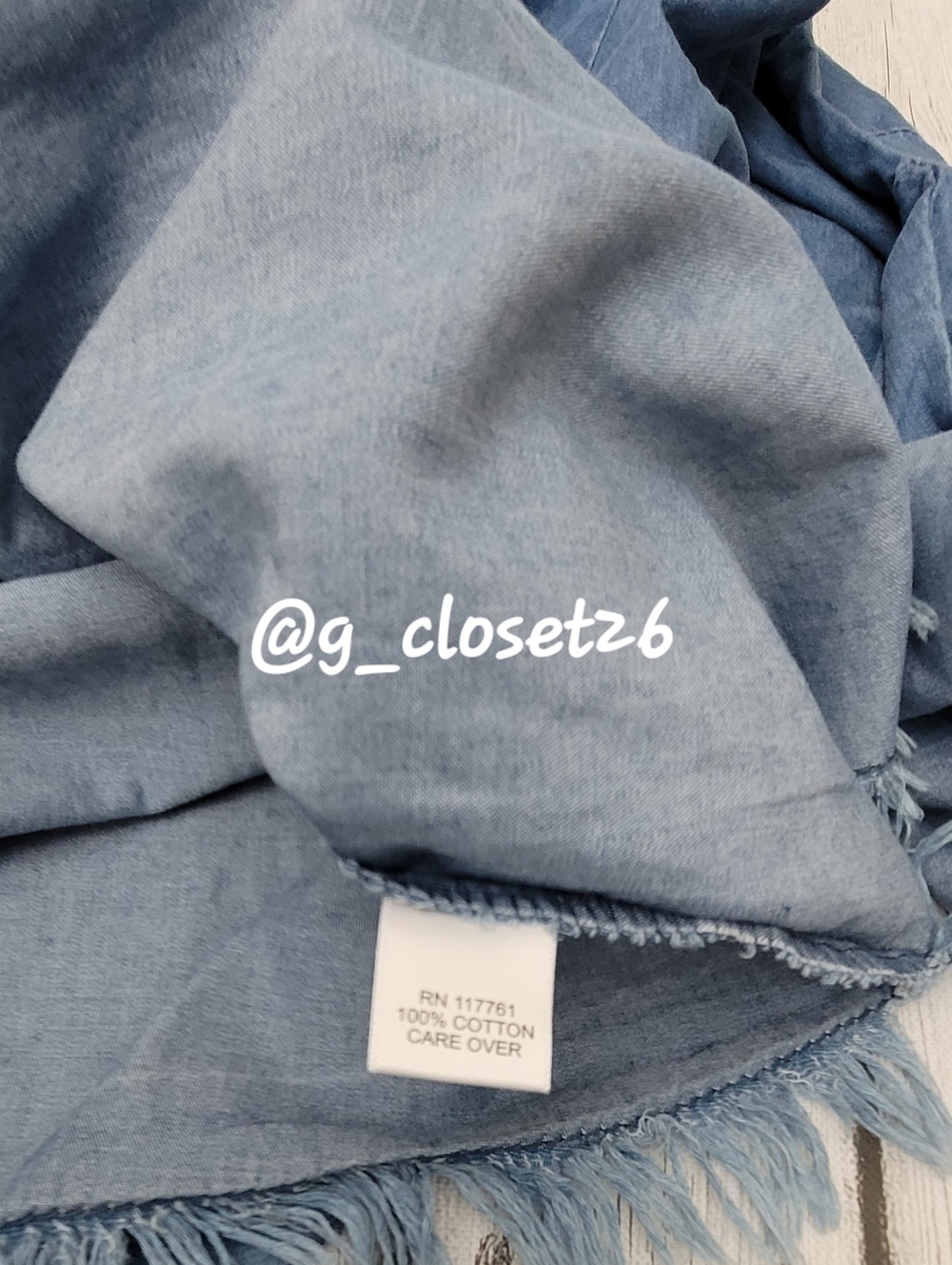 NWT M.P.H. Denim Button-Front Maxi Shirt Dress with Belt - Picture 12 of 12